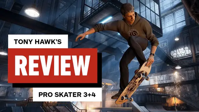 'Video thumbnail for Tony Hawk’s Pro Skater 3 + 4 Video Review'