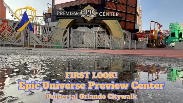'Video thumbnail for Epic Universe Preview Center tour: Scale model, artwork, merchandise for Universal's new theme park'