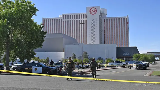 'Video thumbnail for Gunman opens fire outside casino in Reno, Nevada, killing three'