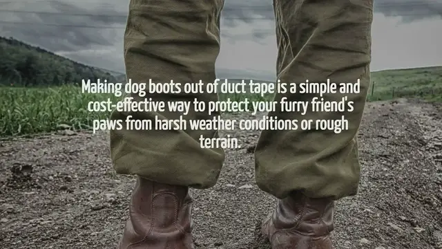 'Video thumbnail for How To Make Dog Boots Out Of Duct Tape'
