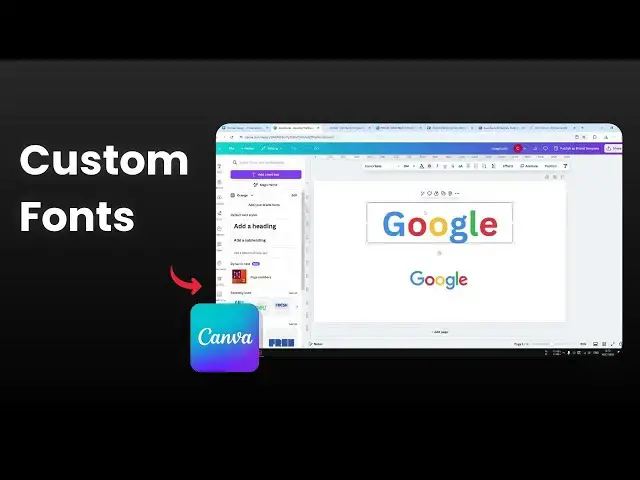 'Video thumbnail for How to Upload Your Own Font to Canva'