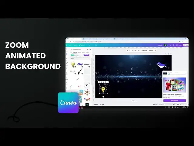 'Video thumbnail for How to Create an Animated Background in Zoom Using Canva'
