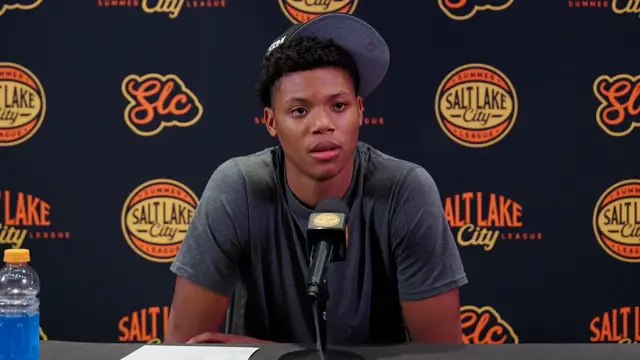'Video thumbnail for No. 5 Overall Pick Ace Bailey Expecting 'Big, Big Role' with Utah Jazz'