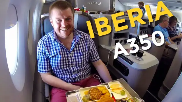 'Video thumbnail for Flying IBERIA A350 Business Class: my review'