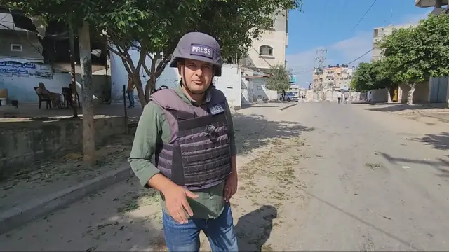 'Video thumbnail for Israeli drone strike hits civilians near volunteer-run charity in central Gaza'