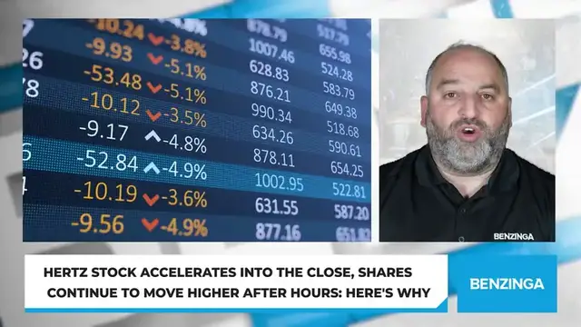 'Video thumbnail for Hertz Stock Accelerates Into The Close, Shares Continue To Move Higher After Hours: Here's Why'