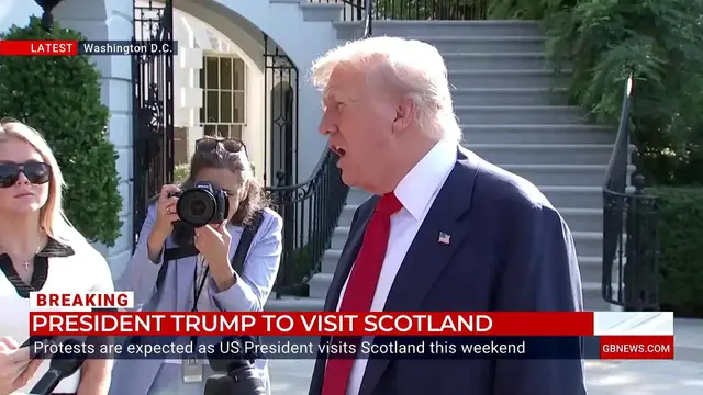 'Video thumbnail for WATCH IN FULL: Donald Trump jets to Scotland after predicting '50/50 chance' of EU trade deal'