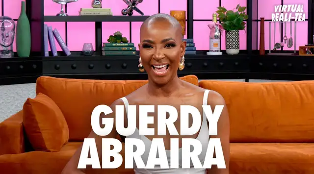 'Video thumbnail for 'RHOM' star Guerdy Abraira breaks down Julia Lemigova feud and 'text-gate' with Virtual Reali-Tea'