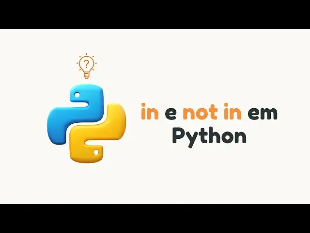 'Video thumbnail for Curso de Python #13 : Operadores de Associação em Membros em Pythons'