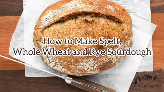 'Video thumbnail for How to Make Spelt, Whole Wheat and Rye Sourdough'