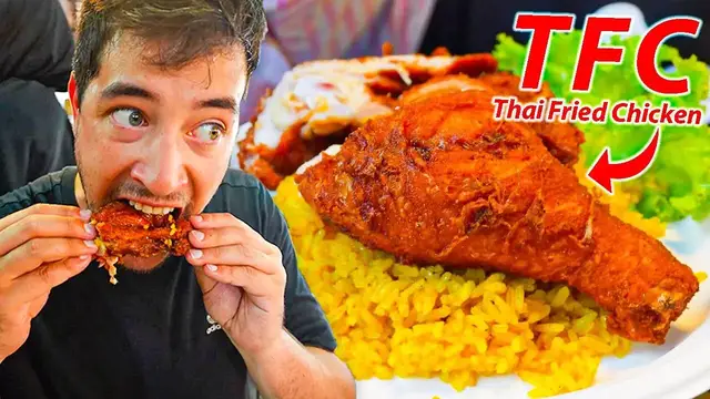 'Video thumbnail for Thailand's Fried Chicken Capital (KFC Has NO Chance!)  Thai STREET FOOD in Hat Yai!'