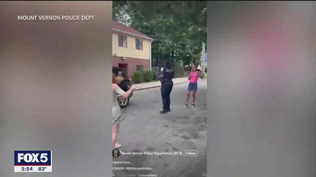 'Video thumbnail for Jump-roping police officer goes viral'