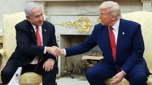 'Video thumbnail for Trump, Netanyahu meet for second time but no Gaza ceasefire breakthrough announced'