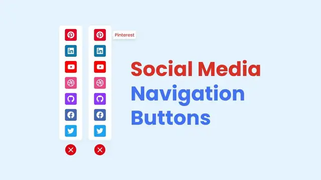 'Video thumbnail for How to make Social Media Navigation Buttons in HTML CSS & JavaScript'