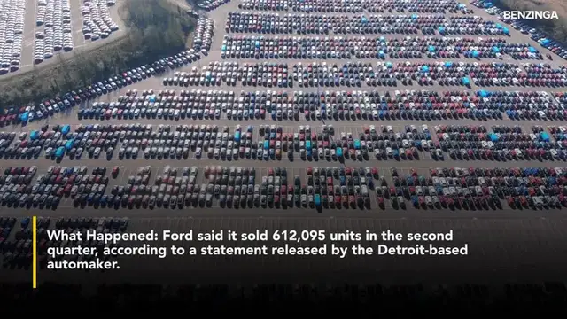 'Video thumbnail for Ford Sales Surge 14.2% In Q2, Beating Market Estimates But EV Sales Decline 31%'