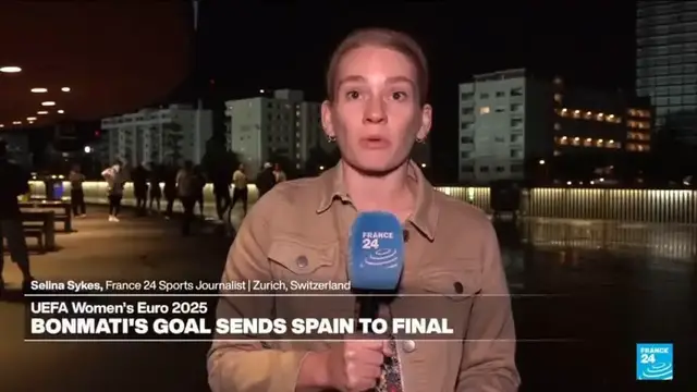 'Video thumbnail for Spain beats Germany in Women's Euro 2025 and will play England on Sunday'