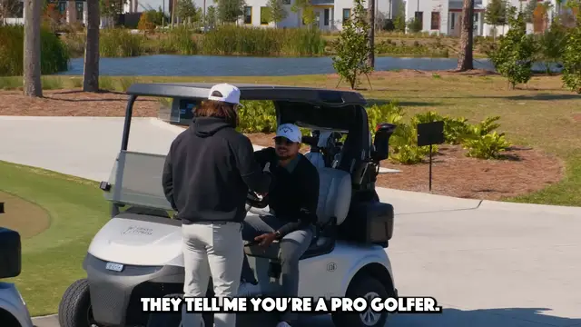 'Video thumbnail for “So you’re the best golfer here?”'