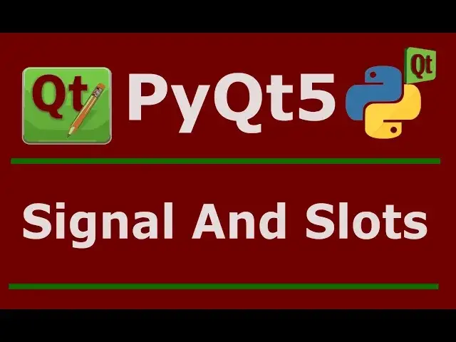 'Video thumbnail for 5 PyQt5 Signal And Slots Structuring Window In A Class'