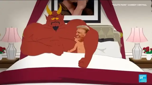 'Video thumbnail for South Park mocks Trump's ego, manhood and lawsuits in controversial return'