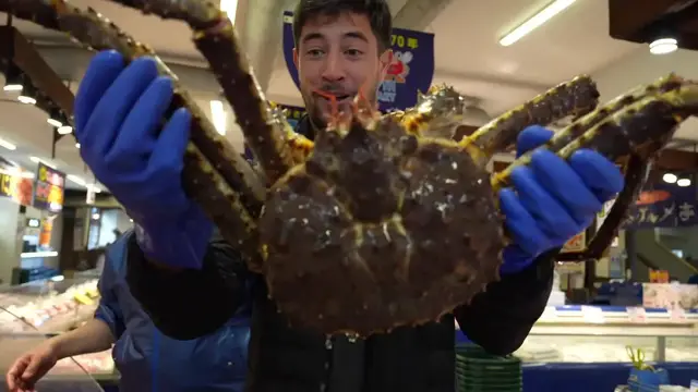 'Video thumbnail for 24 Hours of JAPANESE FOODS in Hokkaido!! HAIRY CRAB HEAVEN in Sapporo, Japan!'