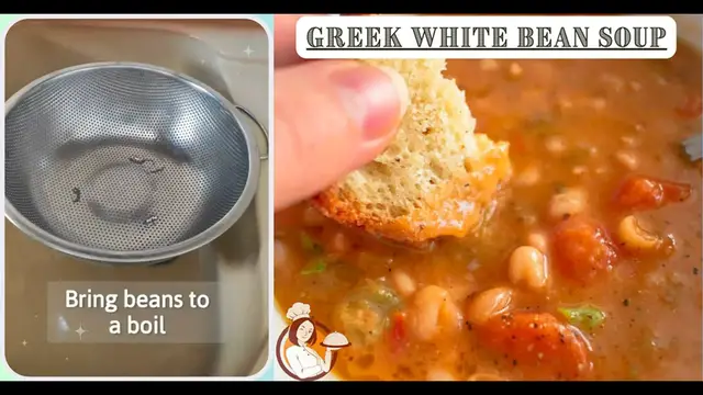 'Video thumbnail for Greek White Bean Soup'