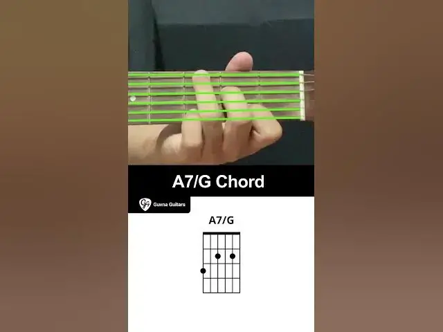 'Video thumbnail for How To Play The A7/G Chord On Guitar - Guvna Guitars'