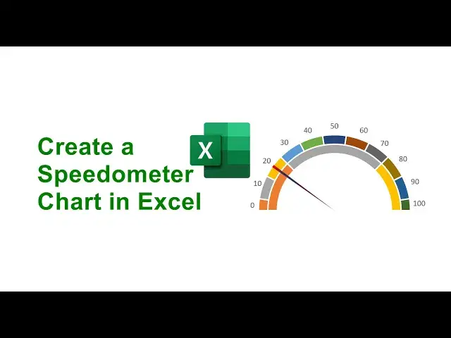 'Video thumbnail for Create a Speedometer Chart in Excel'