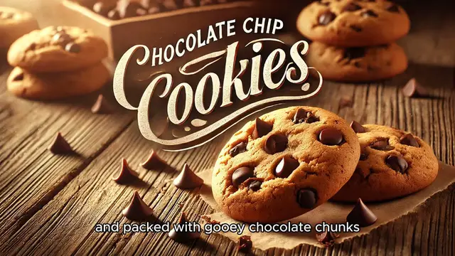 'Video thumbnail for Chocolate Chip Cookies'