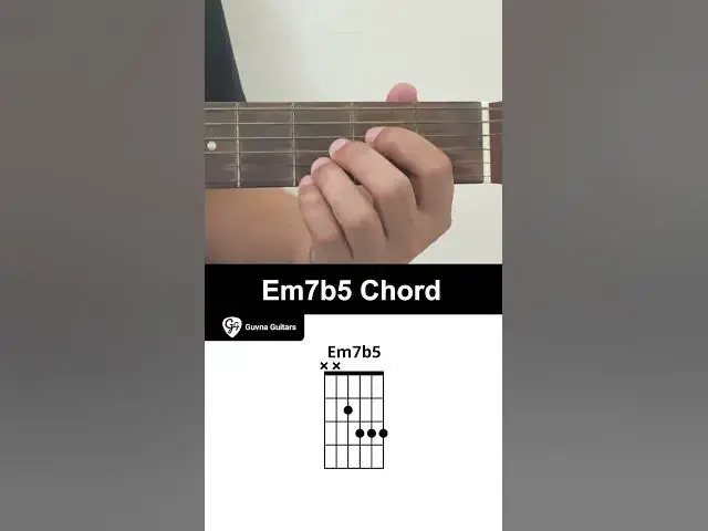 'Video thumbnail for How To Play The Em7b5 Chord On Guitar - Guvna Guitars'