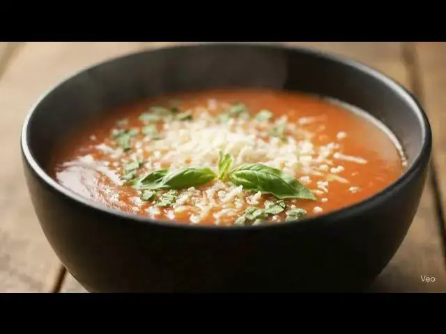 'Video thumbnail for Slow Cooker Tomato Parmesan Soup – A Cozy, Creamy Classic'