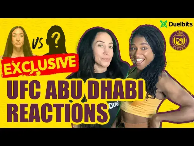 'Video thumbnail for UFC Abu Dhabi Recap with UFC Strawweights Angela Hill & Jessica Penne: Bonus Content stuff'
