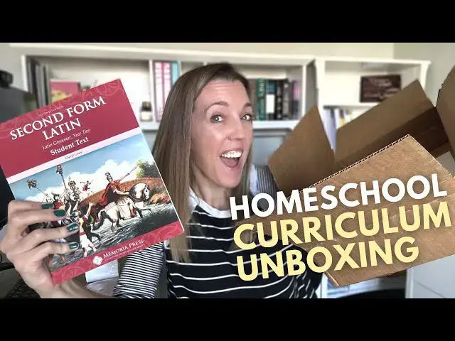 'Video thumbnail for Latin Curriculum UNBOXING // Memoria Press Homeschool'
