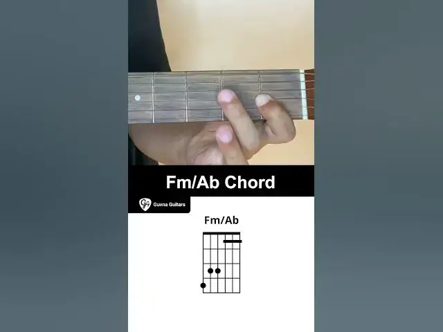 'Video thumbnail for How To Play The Fm/Ab Chord On Guitar - Guvna Guitars'