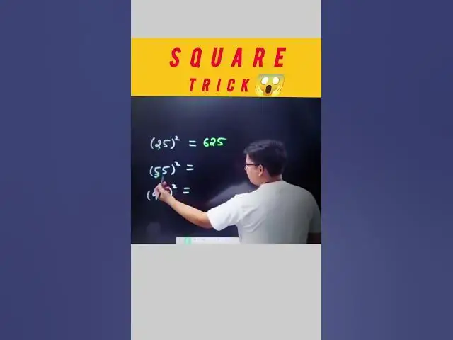 'Video thumbnail for Square trick 😱 #maths #Square #trick #trending #viral #shorts #shiortfeed #fun'