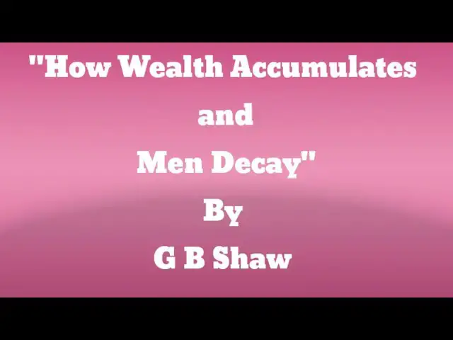 'Video thumbnail for "How Wealth Accumulates and Men Decay" by G B Shaw'