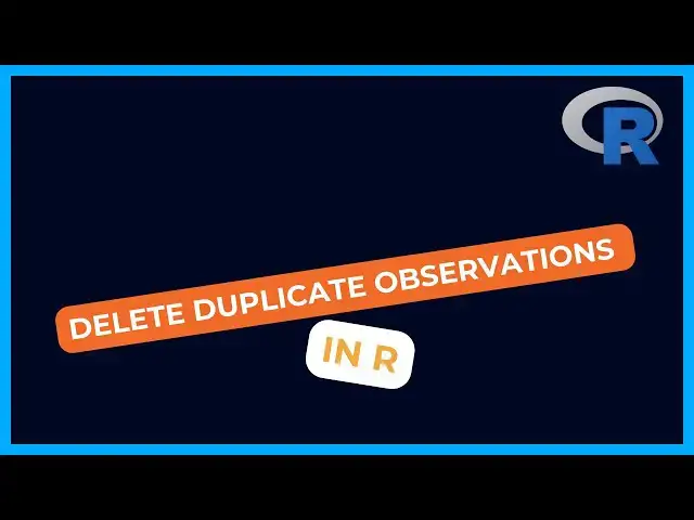 'Video thumbnail for Delete Duplicate Observations in R'