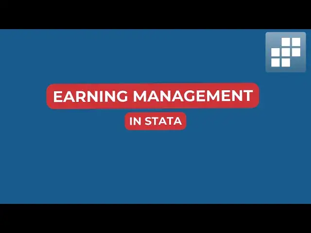 'Video thumbnail for Earning Management in Stata | Accrual management in Stata'