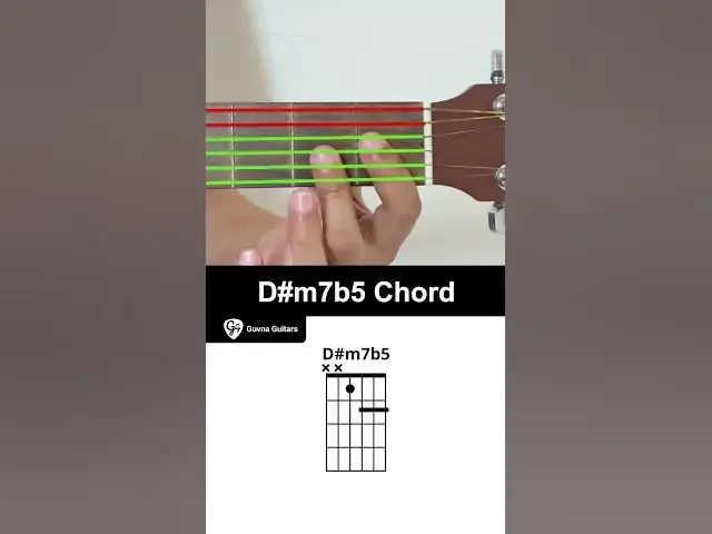 'Video thumbnail for How To Play The D#m7b5 Chord On Guitar - Guvna Guitars'