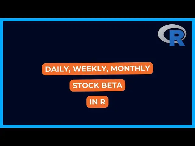 'Video thumbnail for Calculate Weekly, Monthly, Yearly Stock Beta in R'