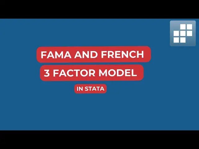'Video thumbnail for Construct Fama and French Three Factors in Stata'