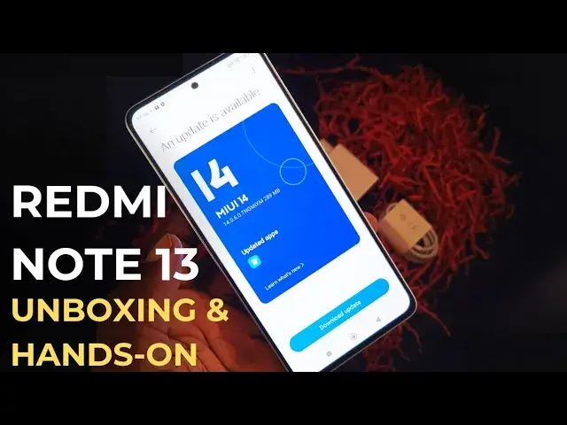 'Video thumbnail for Xiaomi Redmi Note 13 4G Unboxing, Hands-on Review, First look'