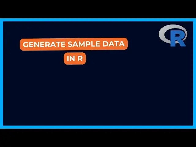 'Video thumbnail for Generate Sample Data in R'