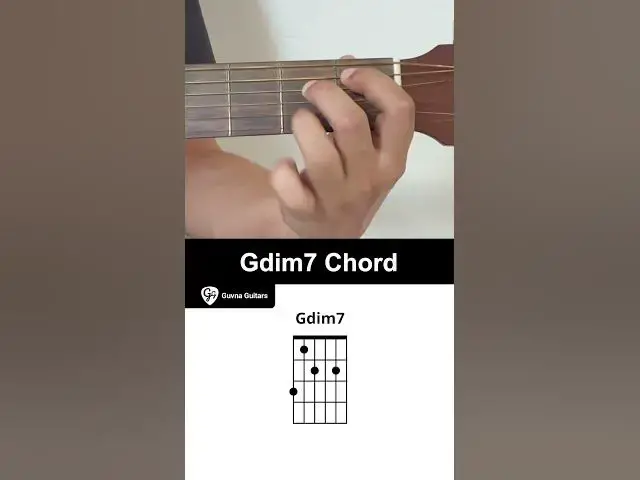'Video thumbnail for How To Play The Gdim7 Chord On Guitar - Guvna Guitars'