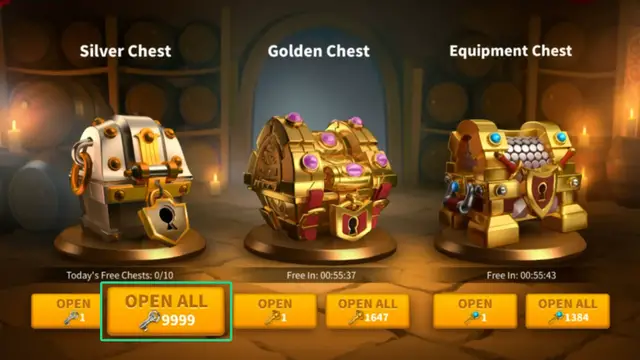 'Video thumbnail for Opening 9999 Silver Keys at once in Rise of Kingdoms'