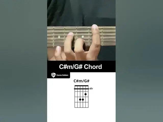 'Video thumbnail for How To Play The C#m/G# Chord On Guitar - Guvna Guitars'