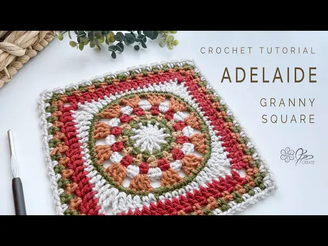 'Video thumbnail for Express Your Style: Crochet the Vibrant Adelaide Granny Square'
