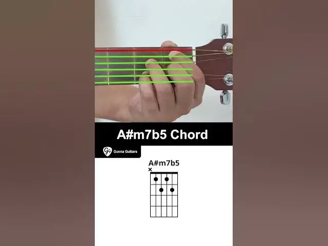 'Video thumbnail for How To Play The A#m7b5 Chord On Guitar - Guvna Guitars'