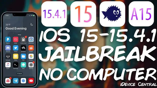 'Video thumbnail for Fugu15 Max JAILBREAK News: Tweaks ACHIEVED With ElleKit! NO PC iOS 15.0 - 15.4.1 JAILBREAK (A12+)'