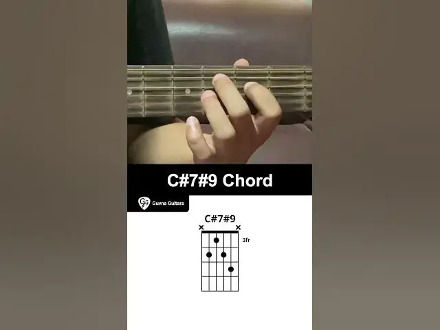 'Video thumbnail for How To Play The C#7#9 Chord On Guitar - Guvna Guitars'
