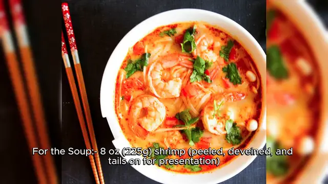 'Video thumbnail for Tom yum goong (spicy shrimp soup) Recipe'